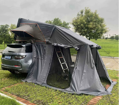 Diagonal Bracing Type Cozy 4-Season Aluminum Camper Rooftop Tent For 3